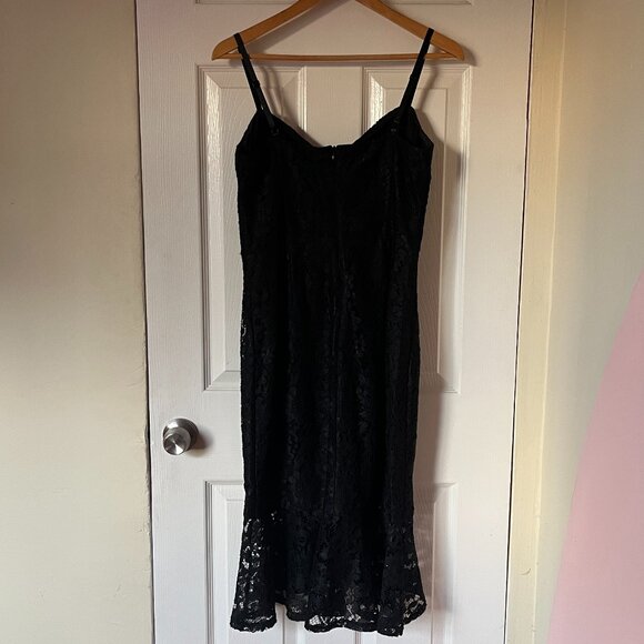 Guess Black Lace Midi Dress - Picture 3 of 10